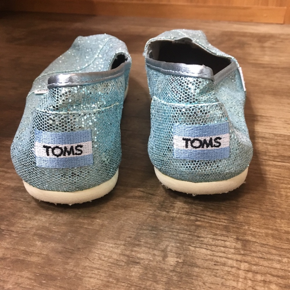 Blue sparkle Toms!